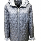 Damen-Wendejacke Ligt Down mit Kapuze